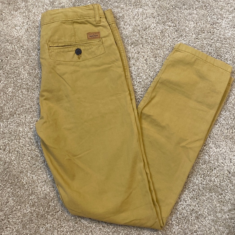 Zara Boys Collection Mustard Yellow Chino Pants